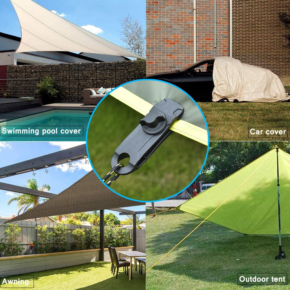 1/5/8/10 pièces pince à bâche tente auvent pince boucle extérieure vent corde pinces réutilisable auvent alpinisme Camping accessoires