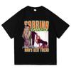 Sabrina Carpenter Bester Freund des Menschen T-Shirt 2025 Album Herren Damen Kleidung Harajuku Manchild Hochwertige Oberteile Baumwoll-T-Shirts