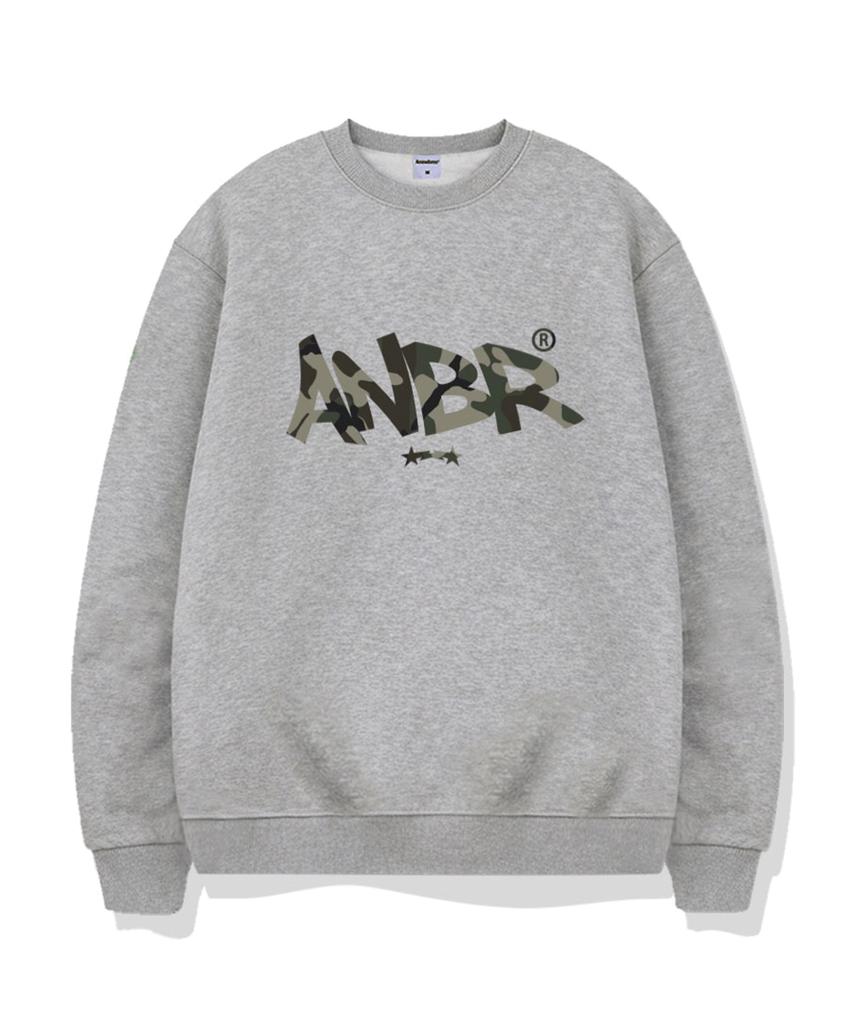 ANEWBROS Camo Stamp Oversized Sweatshirt 5 Colors [Anbm_9006]