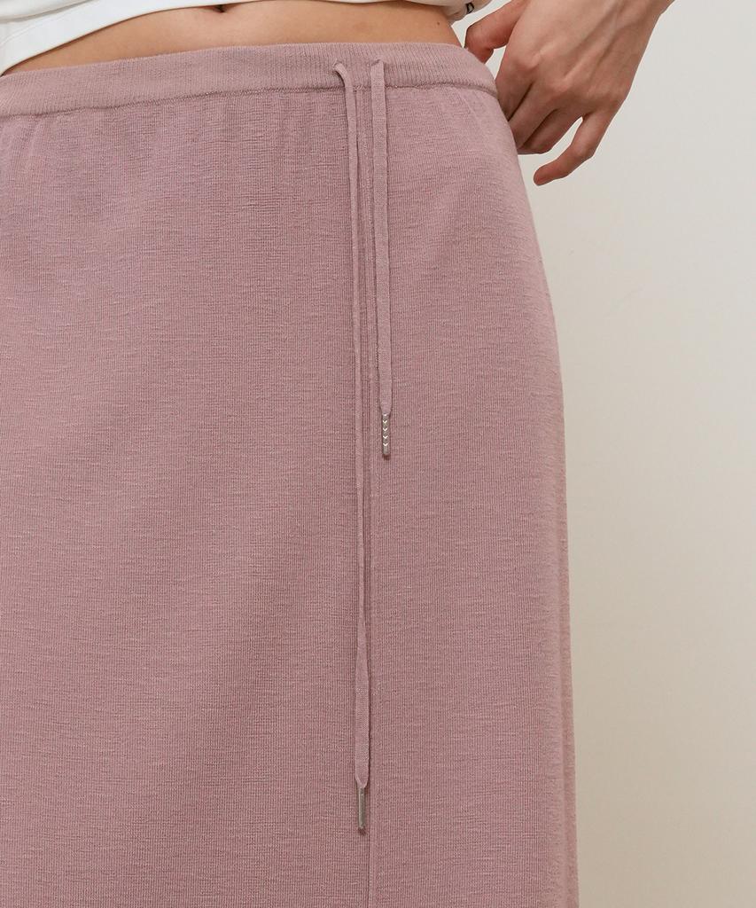 General Idea Maxi Elastic Knit Skirt [Ash Pink] / Gf2Lsk518