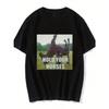 Men's Graphic T-Shirt Humor Hold Your Horses Print Cotton Short Sleeve T-Shirt Casual Streetwear Machine Washable Summer Tops