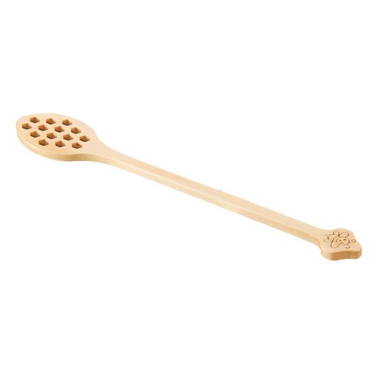 Stirring Spoon Hole Design Long Handle Multi-use Wooden Mixing Stick Tableware Food Grade Honey Coffee