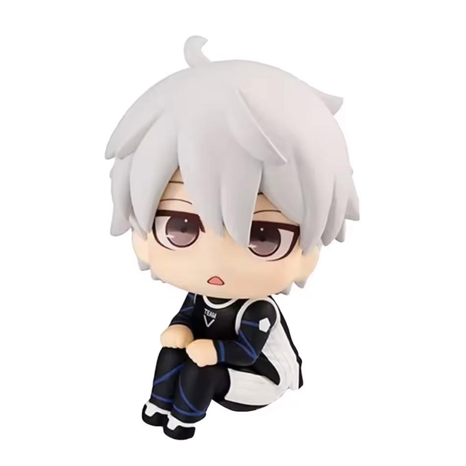 Q Version Blue Lock Anime Figure Look Up Isagi Yoichi/Nagi Seishiro Action Figure Bachira Meguru Figurine Collection Model Dolls