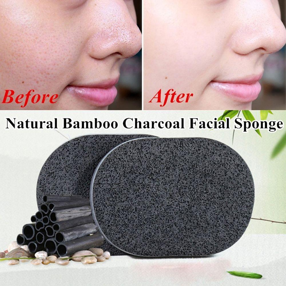 Effective Washing Tools Facial Cosmetic Puff Cleaning Bamboo Charcoal Makeup Remover
