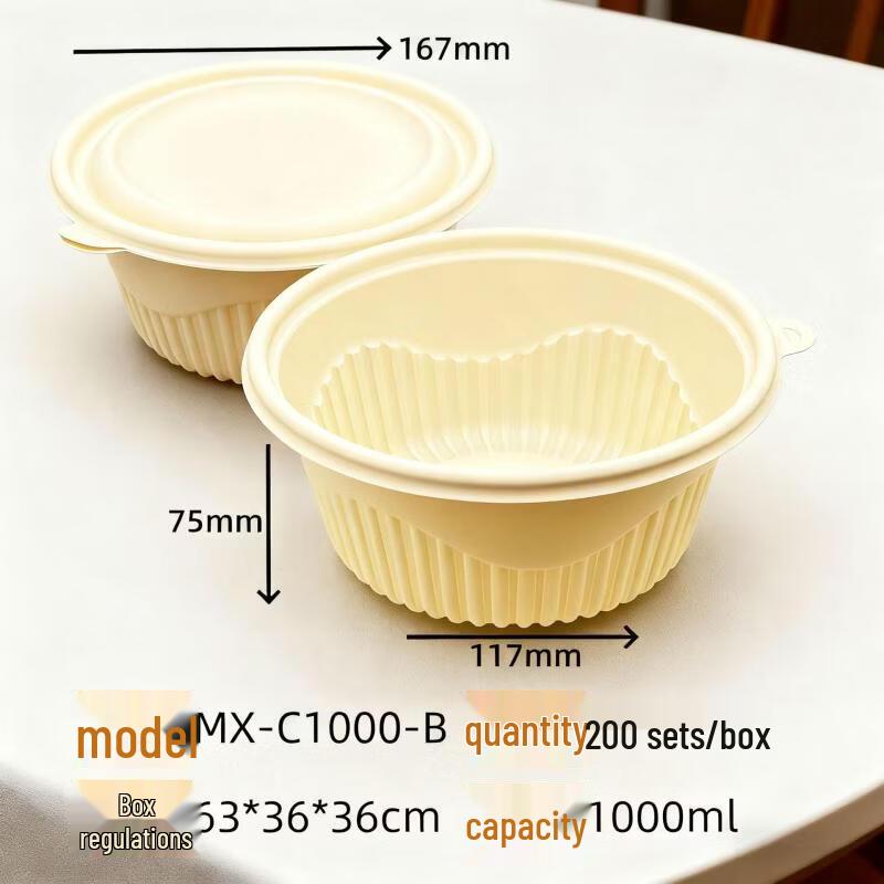 Handun Corn Starch Disposable Takeaway Boxes