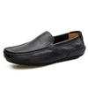 2024 Zomer Heren Casual Schoenen Luxe Merk Echt Leer Heren Loafers Mocassins Uitgehold Ademend Slip-on Rijschoenen