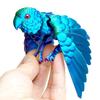 3D-gedrucktes Papageienmodell Flexible Tierstatue Vogel mit Flügeln Bewegliche Gelenke Heimdekoration Autismus ADHS Spielzeug für Spaß Feiertagsgeschenk