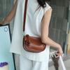 Genuine Leather Women's Bag Boston Baottop Layer Cowhide Shoulder Bag All Crossbody Bag Women's Niche Premium Sense Pillow Bag