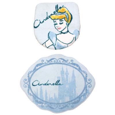 Disney Princess Cinderella Toilet Set for Heated Toilet Seat 2-Piece (SB-559-D)