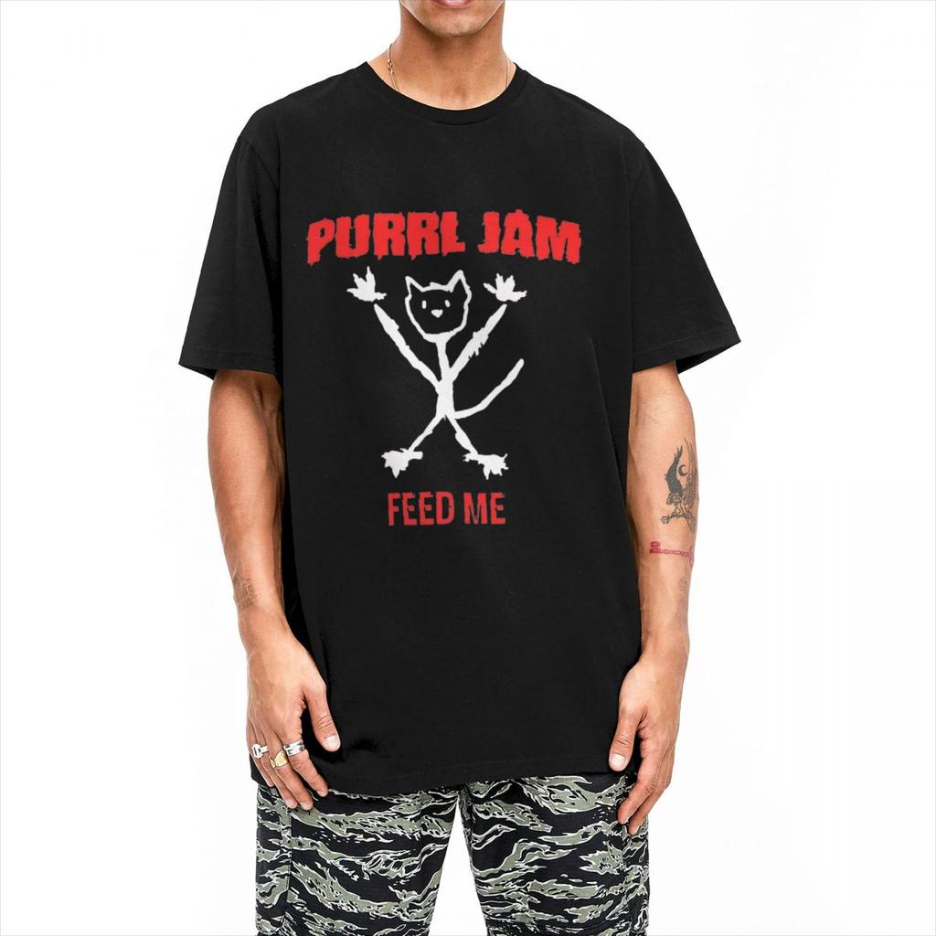 Oversized T-shirt Alive Pearls Jam Band 100% Bomull T-shirts Tungmetall Rock Nyhet T-shirt för Män Vardagliga Kortärmade Toppar