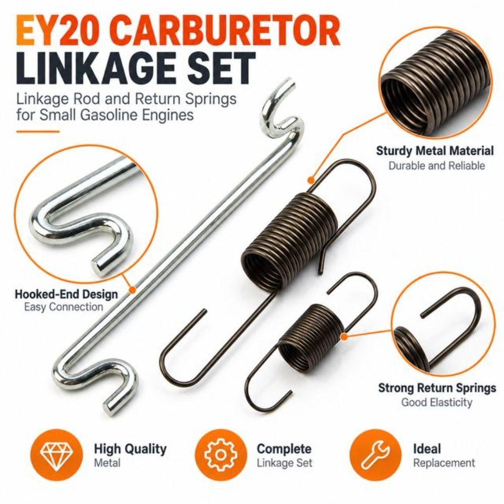 Hooked Ends Carburetor Linkage Set Coiled Spring Return Spring Set  Lawn Mower Parts