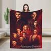 The Vampire Diaries Horror Movie Throw Blanket for Couch Fuzzy Soft Plush Blanket Multiple Sizes Bedspread for All Seasons