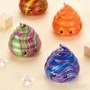 Colorful Poop Squishy Toy, Cute Cartoon Stress Relief Fidget Toy, Tpr Soft Squeeze Ball For Anxiety Relief, Funny Novelty Gift