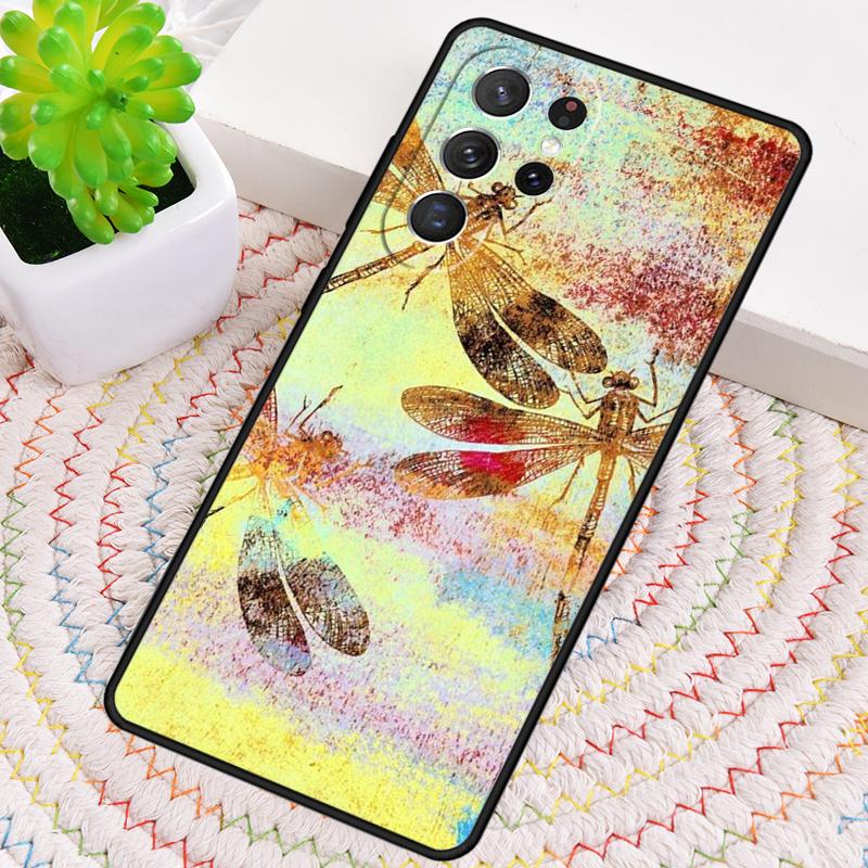 Colorful Dragonfly Phone Case for Samsung Galaxy note 10 pro S26 Ultra S23 S24 FE S25 S21 S22 PLUS shockproof Cove
