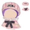 Tweed Beret & Cape for 10cm Dolls - Pink Poncho, Hat, Cape, and Shawl Set - Check [Used]