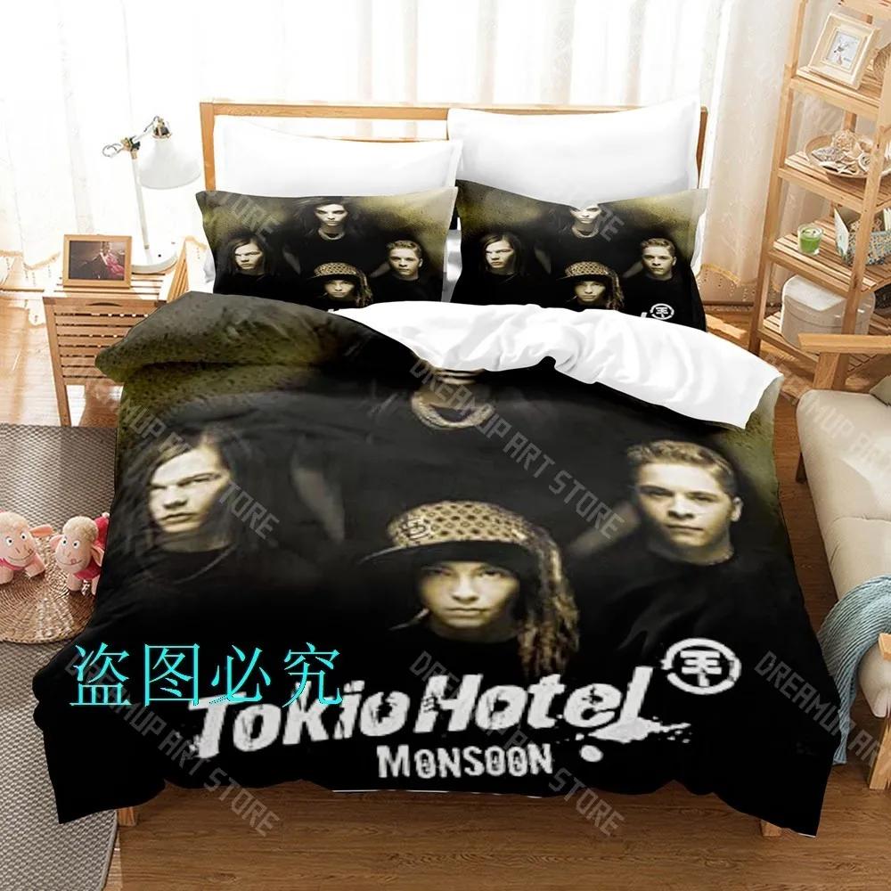 3D Print Tokio Hotel Bedding Set Single Twin Full Queen King Size Bed Set Adult Kid Bedroom Duvetcover Sets