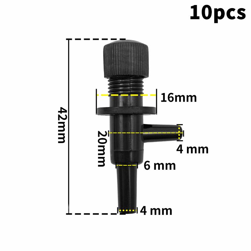 10Pcs 4Mm Aquarium Air Control Valve Tap Aquarium Fish Tank Air Pump Connector Control Valve Air Pipe Tube For Aquarium