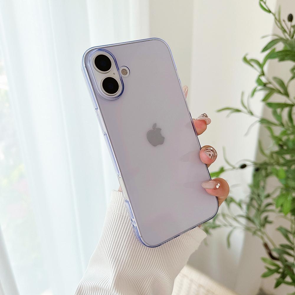 Bunte Bonbonfarbe Transparente Weiche Hülle Für iPhone Air 17 16 15 14 13 12 11 Pro Max Plus Mini Silikon Ultra Dünne Klare Schale