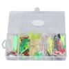 101 Pieces Fishing Lures Kit Soft Hard Baits Metal Sequins Thunder Frog Fishing Lure Set with Storage Box Full Water