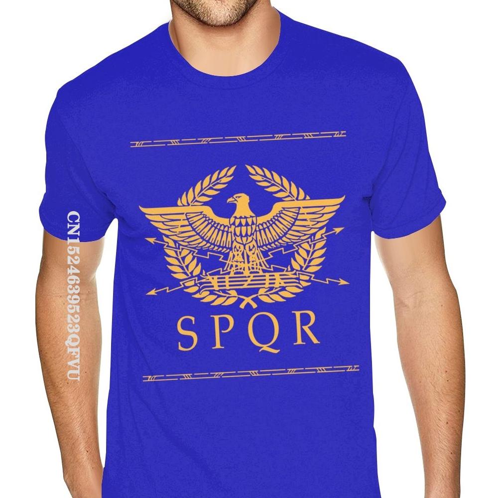 אימפריה רומית SPQR טי שירט גברים מידה גדולה לגברים עיצוב חולצת אמנות חולצות טי לגברים חולצות כותנה קז'ואל הכי חדש