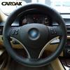 CARDAK Black Artificial Leather Car Steering Wheel Cover for BMW E90 335i 320i 325i 330i 120d E87 120i 130i