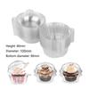Caja de plástico transparente para tartas de 50 tazas, blíster de PVC redondo, West Point