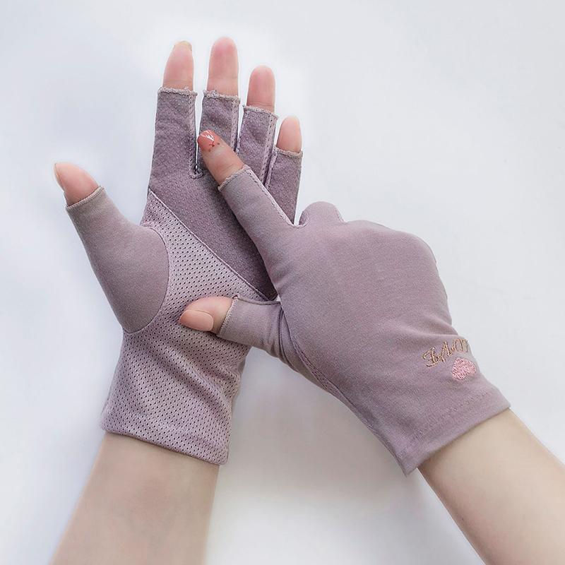 1 Pair Anti Uv Gloves Uv Shield Glove Fingerless Manicure Nail Art Tool