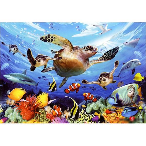 Puzzle Life Sea Turtle's Journey 1000 pièces, 51x73,5 cm, jeux pour enfants, jouets éducatifs