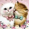 Full 5D Diy Diamond Painting Couple Cat Embroidery Cross Stitch Home Decor Handmade Gift