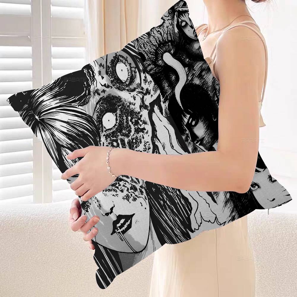 Anime Tomie Junji Ito Stitch Lucky Dragon Pillow Cover Sofa Cushion Cover Home Room Decoration Children Gift