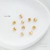 Boucle Fermoir Positionnement Or 14K pour Collier de Perles DIY - Embout de Perle Préservant la Couleur