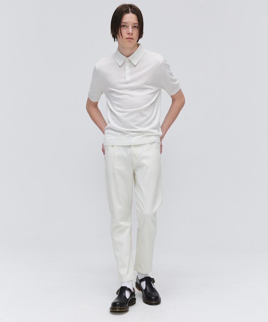 EZIO Soft Collar Half Knit_Ivory