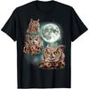 Trei Bufnițe Strigă la Lună _ Tricou Parodie pentru Iubitorii de Bufnițe Pasăre Nocturnă