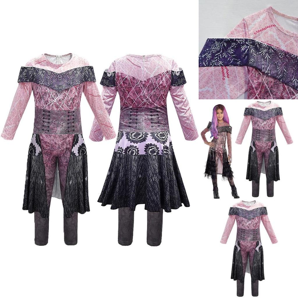 Stylish And Comfortable Descendants 3 Evil Audrey Kids Jumpsuit Fancy Dress Party Outfit