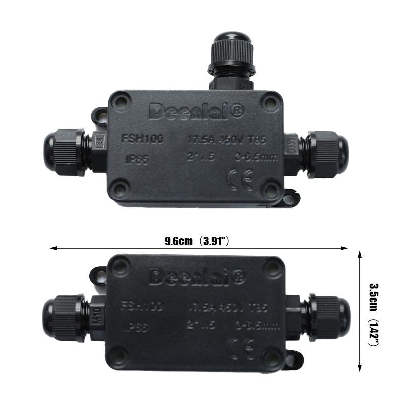 Outdoor Junction Box Waterproof Ip66 Electrical Cable Connector Case 2 3 Way