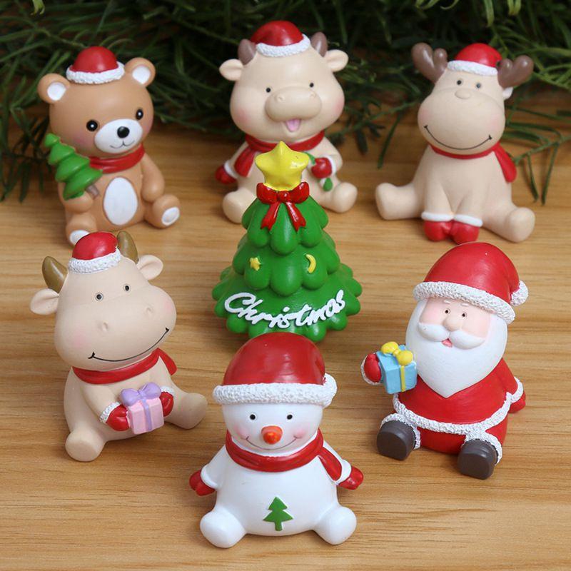 Personalized Resin Christmas Ornament Santa Claus Elk Winter Decoration Party Supplies