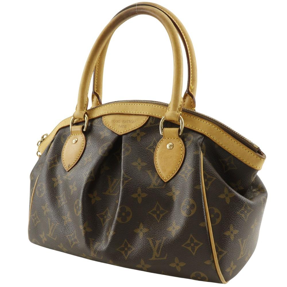 Louis Vuitton Tivoli PM Handbag M40143 Brown Monogram Canvas Women Used