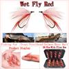 24Pcs/Box Fly Fishing Wet Fly Lures with Fly For Trout Lure Bait Fishing Tackle