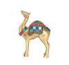Gemstone Work 6 Inches Brass Camel Showpiece Camel Statue, Brass, Size -Standard