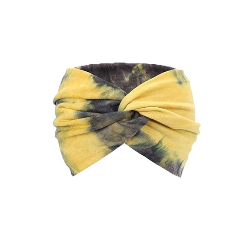 Bedrucktes Stirnband Sport Laufen Böhmisch Gesichtswäsche Make-up Haar Kreuz Breitkrempiges Stirnband für Frauen
