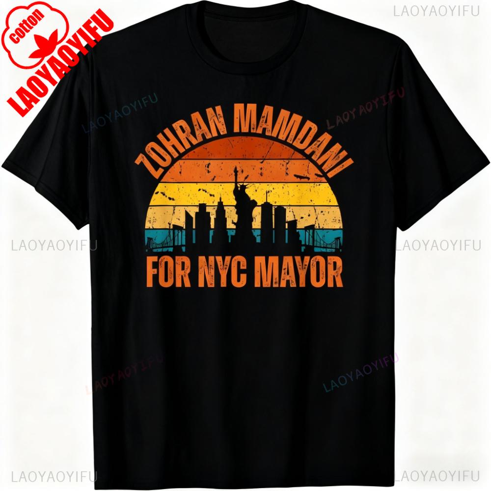 Zohran Mamdani for NYC Mayor Funny Cool Trendy Progressive TShirt Men Women Daily Life Casual Cotton Shirt Creative Design Tee