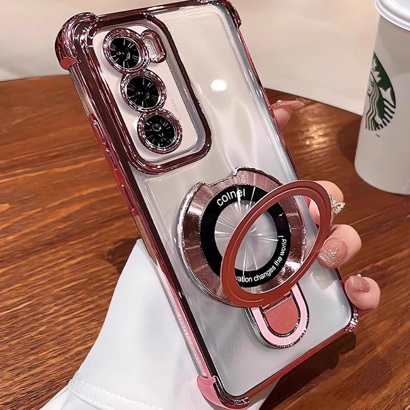 Shockproof Magnetic Magsafe Bracket Phone Case On For Huawei Honor X7C X8C X8B X8A X7B X7A X9B X9C X6A X6B X6C Stand Clear Cover