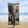 Elephent Pattern Beach Towel for Family Stuffs Friends Gift Quick-Dry Sand Free For Bath Yoga Tourism Beach Camping Swimming GYM