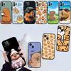 Cartoon  Capybara Cute Shell Phone Case for Samsung Galaxy S20 S21 S22 Ultra FE Plus A21S A22 A24 A25 A26 A30 A30S A31