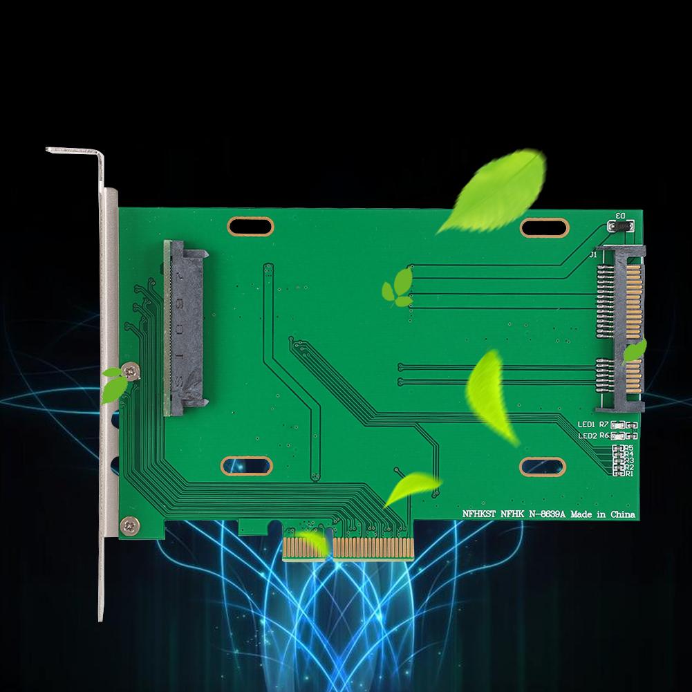 PCIe x4 to 2.5-inch NVMe U.2 SSD SF8639 Riser Card for Intel 750 P3700Samsung PM963