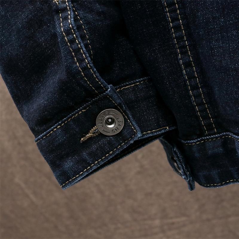 Herreklær Mote Herre dongerijakke Plus Size Høst Vår Yttertøy Uformell Man Jeans Jakker Overdimensjonert