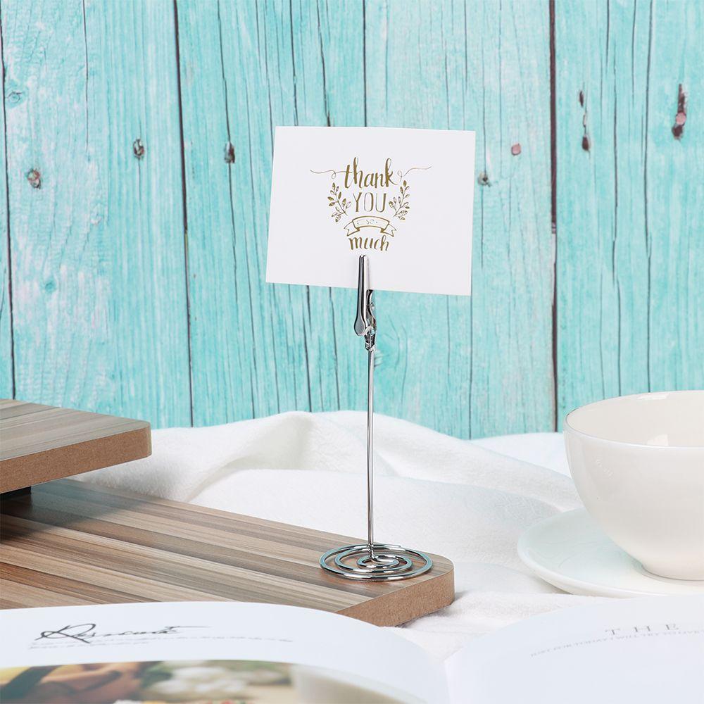 Supplies Desktop Decoration Paper Clamp Photos Clips Table Numbers Holder Clamps Stand Place Card