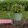 Watering Can Shaped Flower Pot Flowerpot Cute Metal Versatile Plant Container Iron Planter