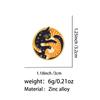 Yin Yang Cat Enamel Pin Orange Cat Brooch Pines Lapel Pins Badge On Backpack Clothing Accessories Couple Jewelry Friends Gifts