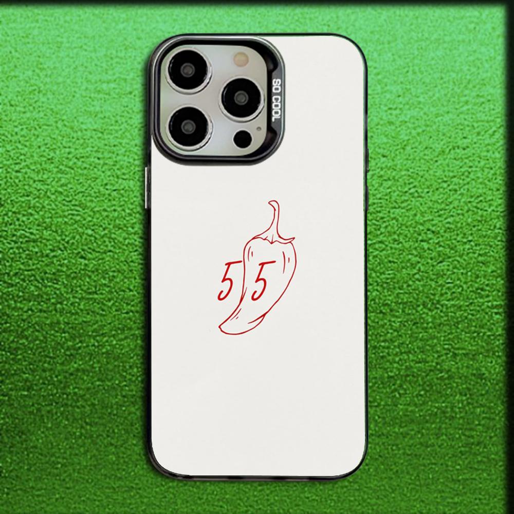 55 Smooth C-Carlos sainz Phone Case For iPhone 16,15,14,13,12,11,Mini,Pro,MAX Gray Matte Silicone Black Cover